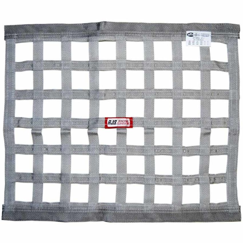 RJS SAFETY RJS10000407 Gray Ribbon Window Net 18x24