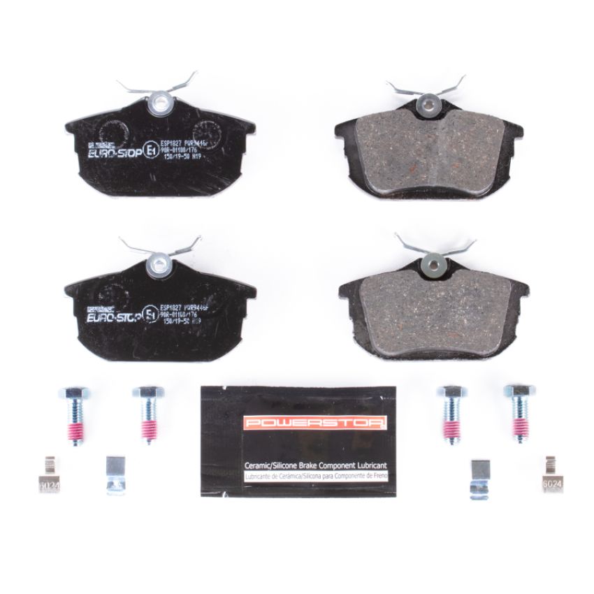 PowerStop ESP1827 EuroStop ECE-R90 Certified Brake Pad Set