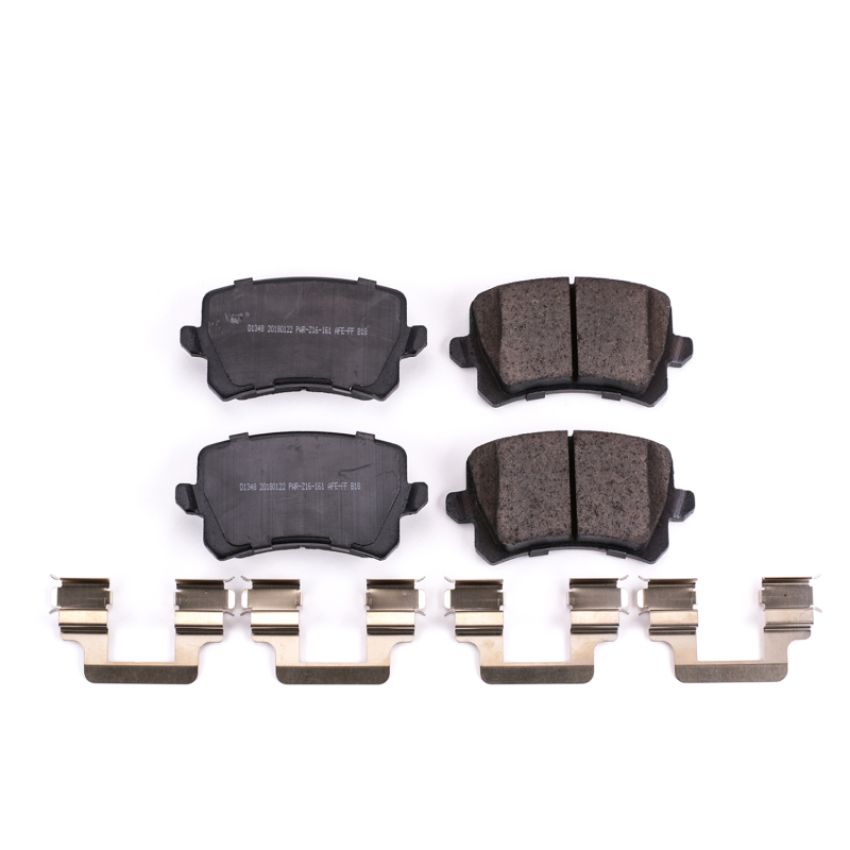 PowerStop 17-1348 PowerStop - Z17 Low-Dust Ceramic Brake Pads with Hardware