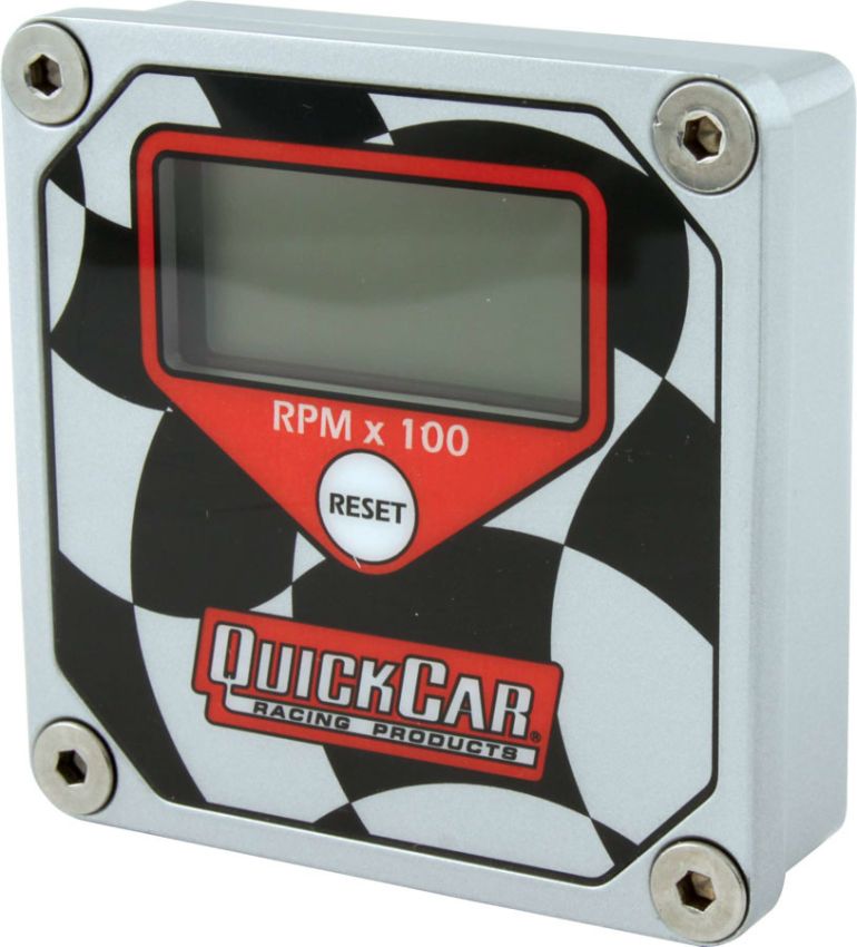 QUICKCAR RACING PRODUCTS QRP611-099 LCD Tachometer Checkered Flag Face