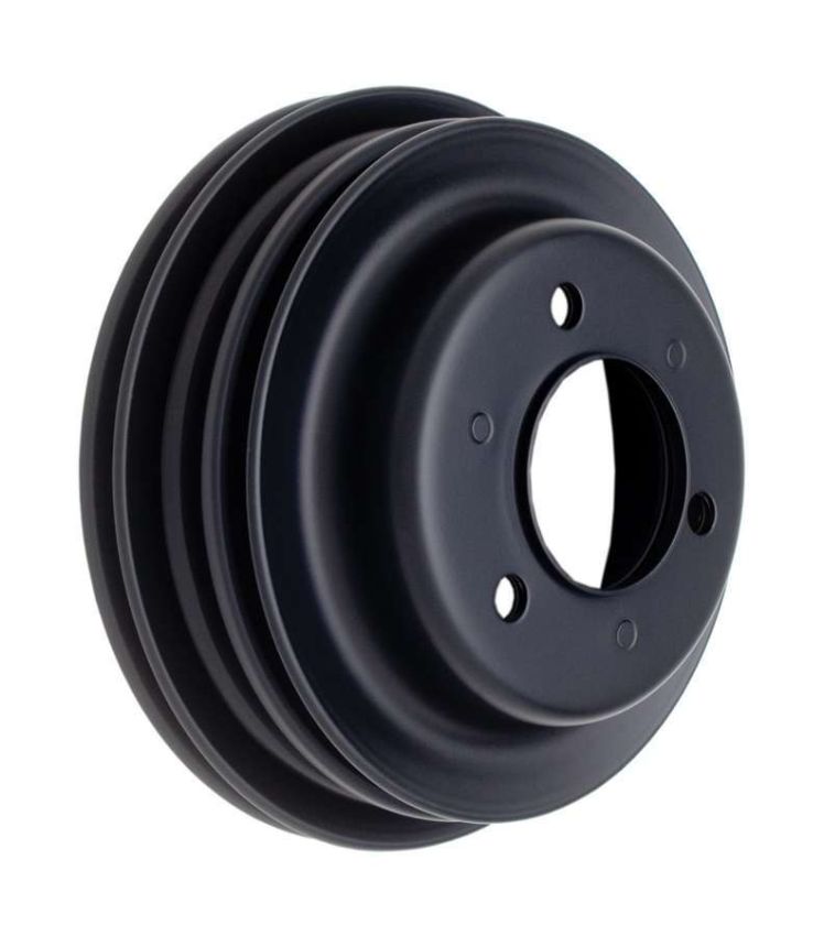 TRANS-DAPT TRA8624 BBC LWP Crankshaft Pulley 3 Groove Black