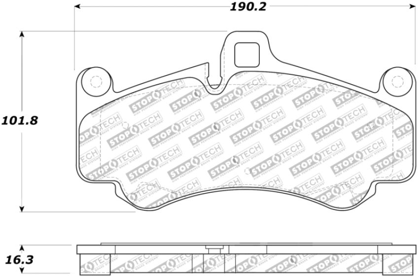 Stoptech 308.09910 Street Touring Brake Pads