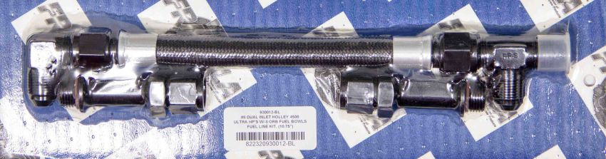 FRAGOLA FRG930012-BL #8 Fuel Line Kit Holley Ultra HP 4500 Carbs