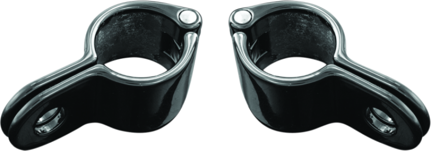 Kuryakyn 7481 Magnum Quick Clamp 1inch Gloss Black (Pair)