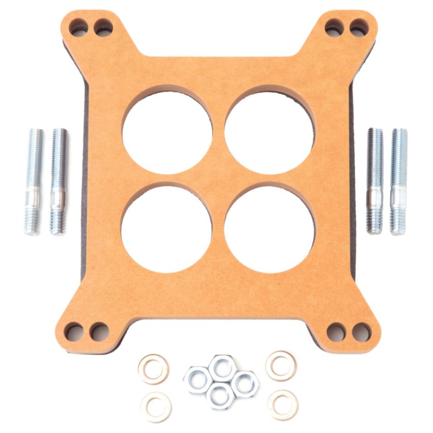 EDELBROCK EDE8723 Carburetor Spacer - 1/2 Thick - Wood