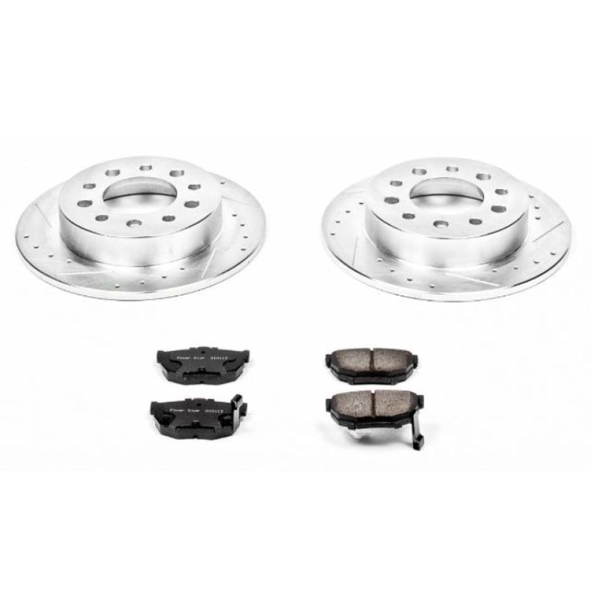 PowerStop K170 Z23 Daily Driver Carbon-Fiber Ceramic Brake Pad and Drilled & Slotted Rotor Kit