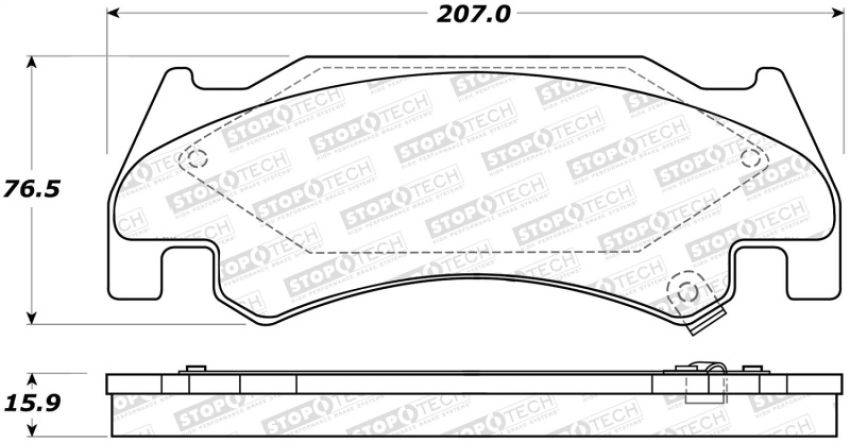 Stoptech 308.10850 Street Brake Pads