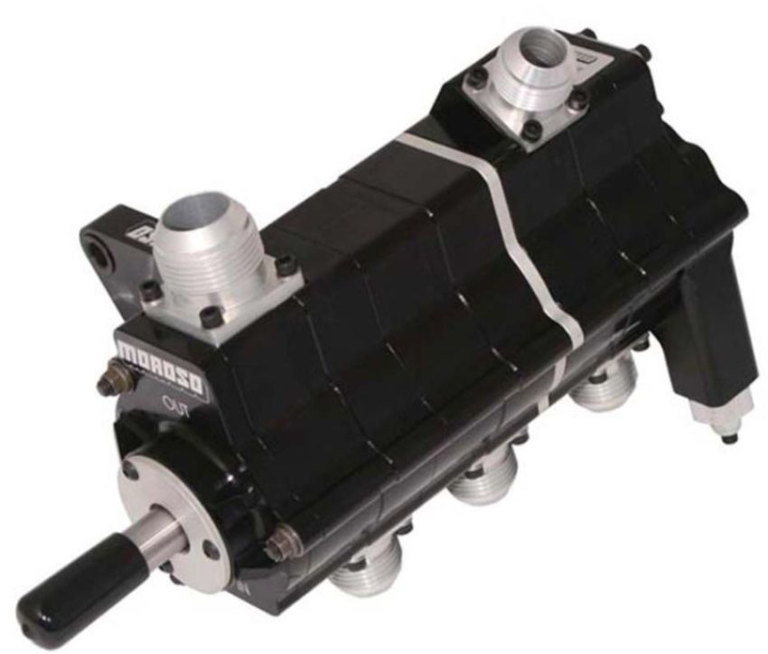 Moroso 22253 Black Series 3 Stage Dry Sump Oil Pump - Left Side - .875in Pressure