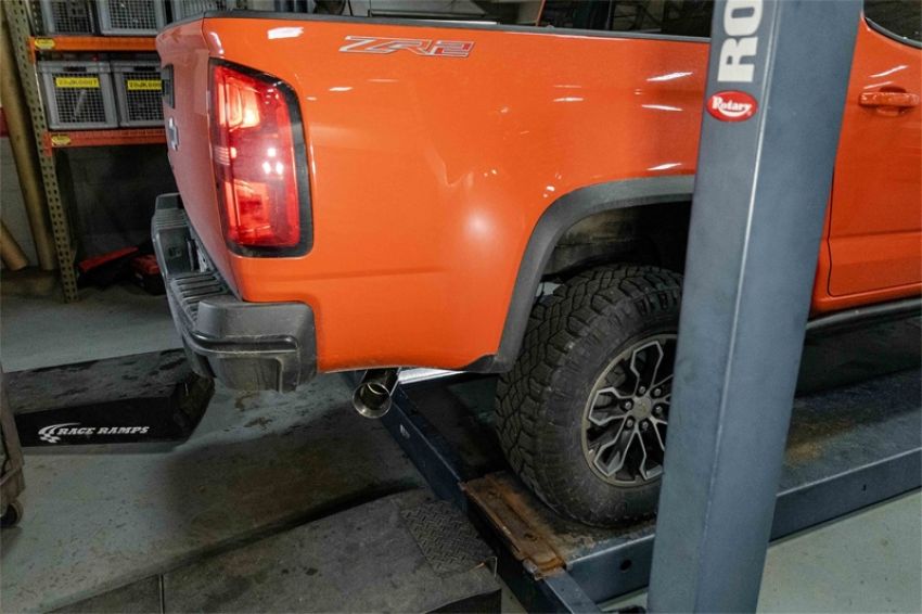 CORSA Performance 14928 Corsa 2017-2022 Chevrolet Colorado 3.6L V6 ZR2 Only Cat-Back Single Side Exit w/ Single PolishedTip