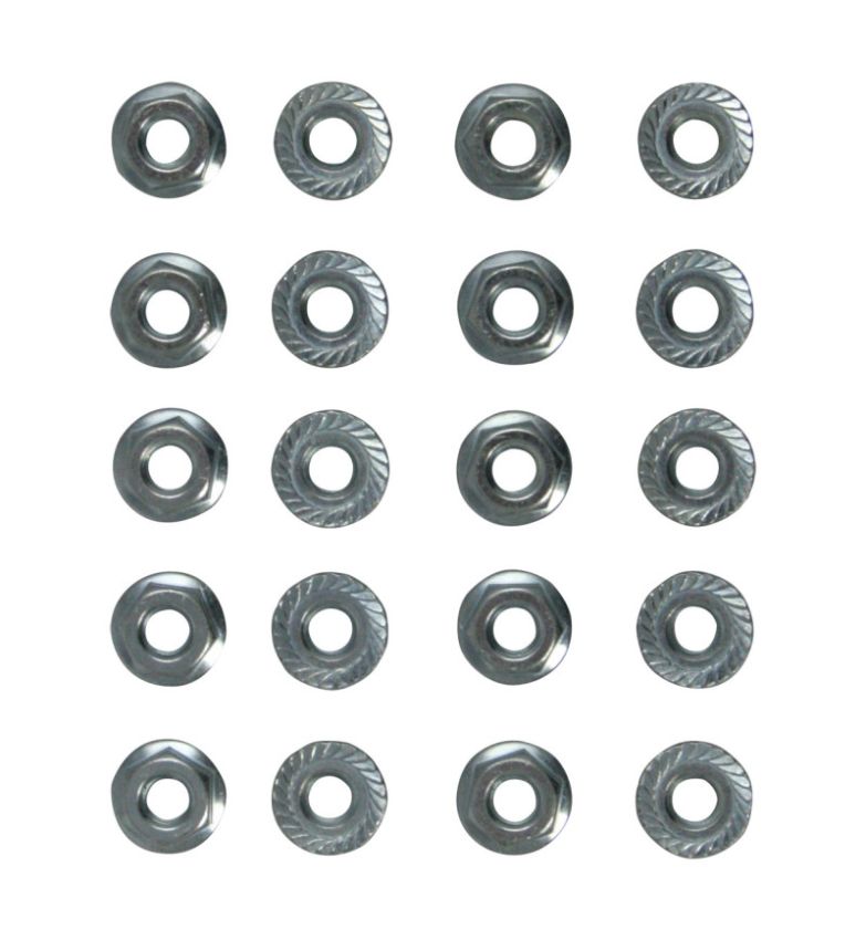 Moroso 97037 Oil Pan Nuts - 1/4in x 28in - 20 Pack