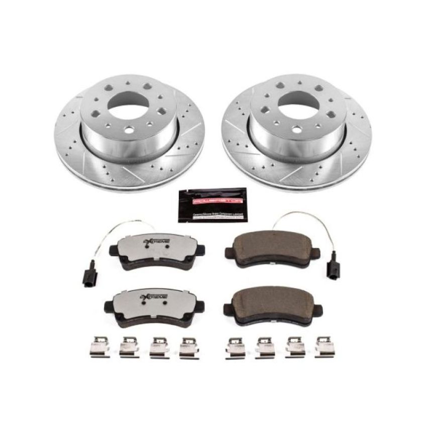 PowerStop K7314-36 Z36 Truck and SUV Carbon-Fiber Ceramic Brake Pad and Drilled & Slotted Rotor Kit