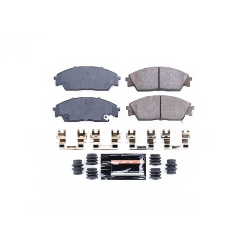 PowerStop Z23-373 PowerStop - Z23 Daily Driver Carbon-Fiber Ceramic Brake Pads with Hardware Kit