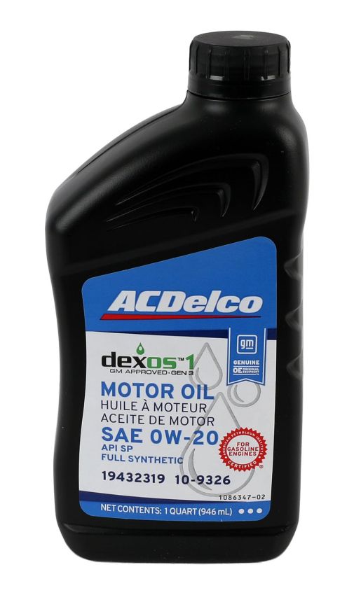 0w20 ACDelco Dexos1 Engine Oil 19432319