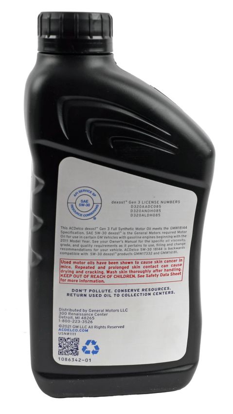 5w30 ACDelco Dexos1 Engine Oil 19432321