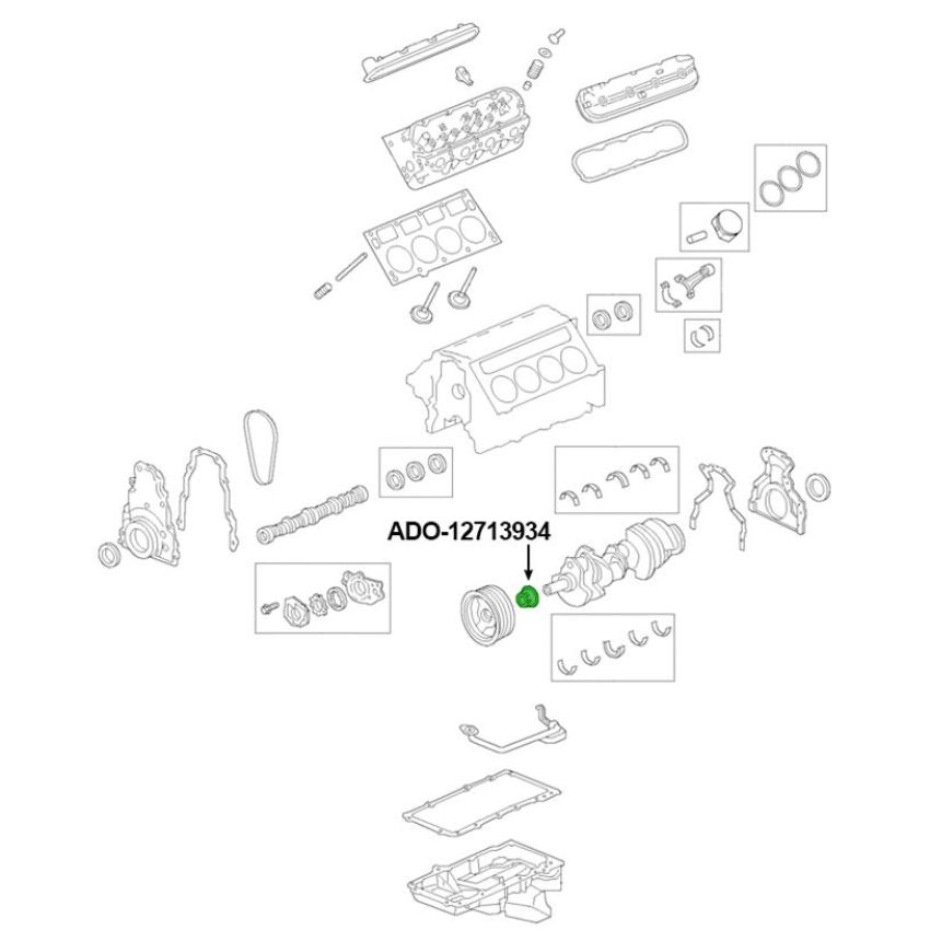 ACDelco GM Genuine Parts Crankshaft Sprockets 12713934