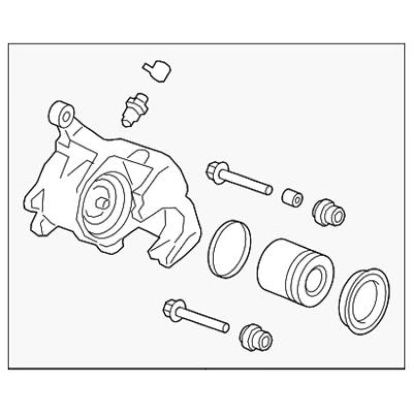 ACDelco GM Genuine Parts Remanufactured Disc Brake Calipers for 2021-2023 SUBURBAN, TAHOE - 13537062