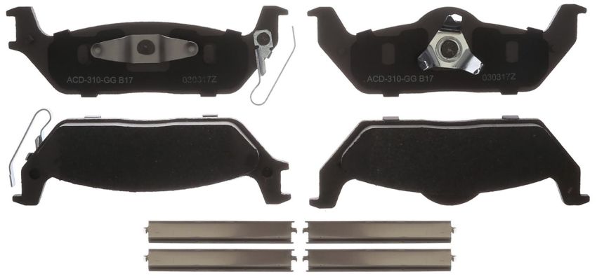 ACDelco Silver Brake Pads for 2004-2011 F-150, 2006-2008 MARK LT - 19360229