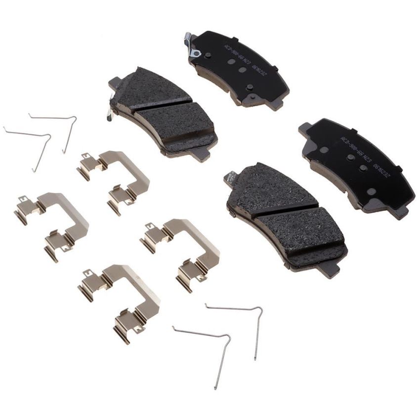 ACDelco Silver Ceramic Disc Brake Pads for 2017-2022 NIRO, IONIQ, 2017-2020 ELANTRA - 19430440