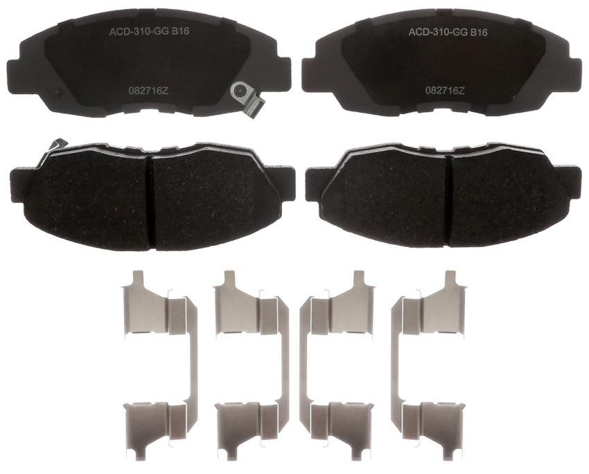 ACDelco Silver Brake Pads for 1998-2002 ACCORD, 1996-2011 CIVIC, 2010-2014 INSIGHT - 19360242