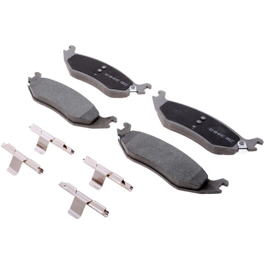 ACDelco Silver Ceramic Disc Brake Pads for 2004 DURANGO, 2002-2004 RAM 1500 - 19429962