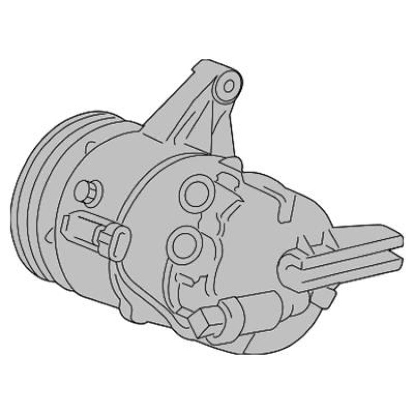 ACDelco GM Genuine Parts Air Conditioning Compressors for 2012 LACROSSE, 2012-2016 SRX - 19419921