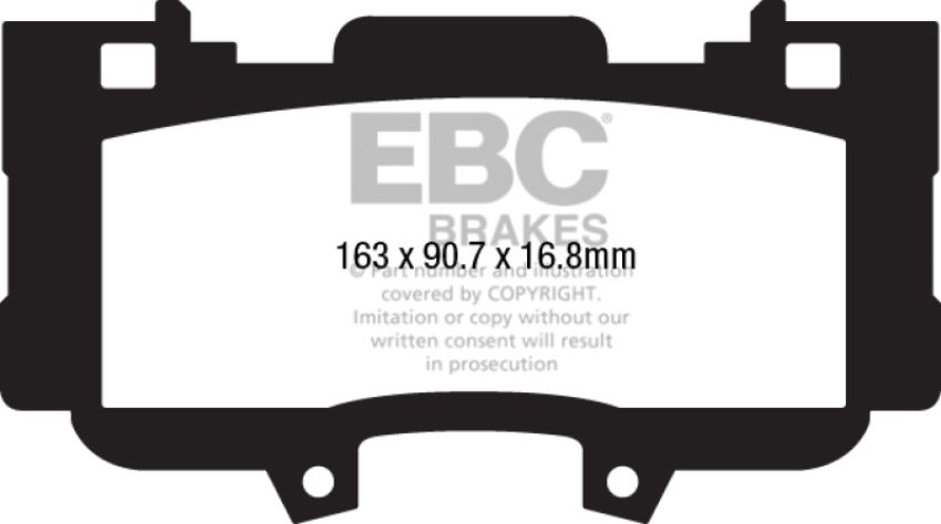 EBC Brakes UD1784 Ultimax OEM Replacement Brake Pads