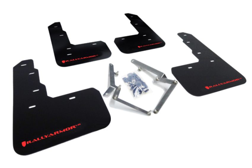 Rally Armor MF47-UR-BLK/RD Black Mud Flap/Red Logo
