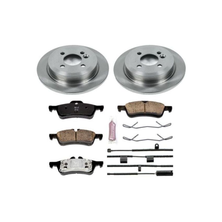 PowerStop KOE5726 OE Stock Replacement Low-Dust Ceramic Brake Pad and Rotor Kit