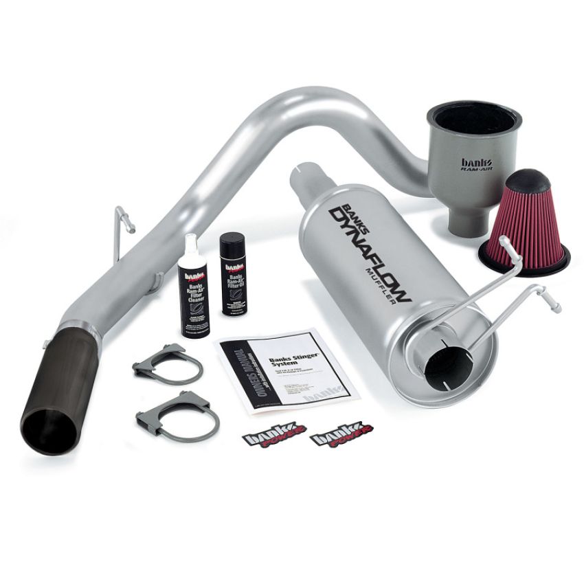 Banks Power 49139-B 99-04 Ford 6.8L Excursion Stinger System - SS Single Exhaust w/ Black Tip