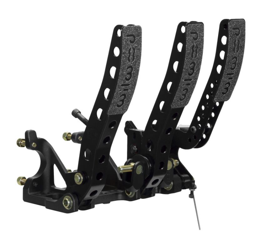 Wilwood 340-12411 Pedal Assembly Floor Mount-Brake Clutch & Throttle w/ Throttle Linkage