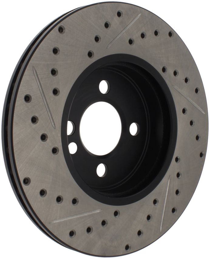 Stoptech 127.34101L Slotted & Drilled Sport Brake Rotor 07-13 Mini Cooper