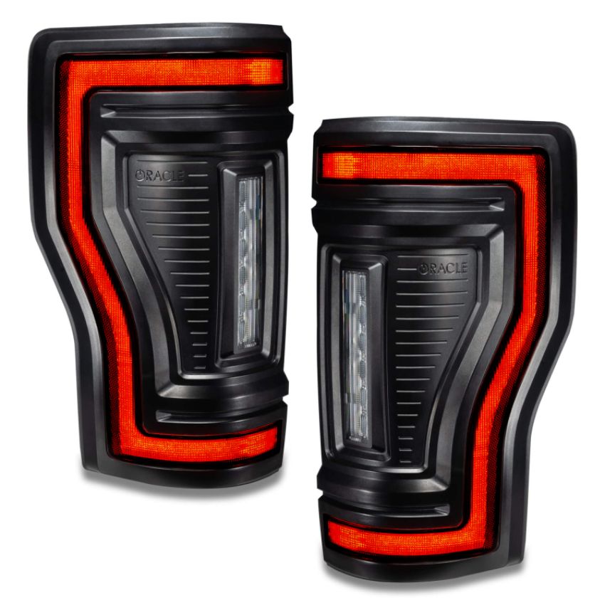 Oracle Lighting 5896-504-T Black Series Flush Mount LED Tail Lights for 2017-2022 Ford F-250/350 Superduty