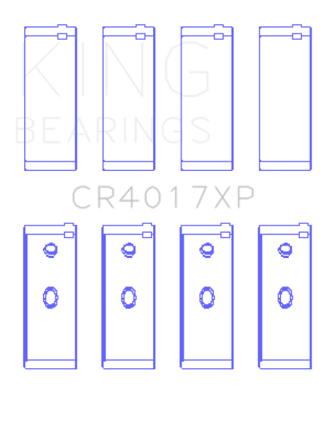 King Opel 1.6L/1.8L/2.0L/2.4L (Size .026) Connecting Rod Bearings (Set of 4)