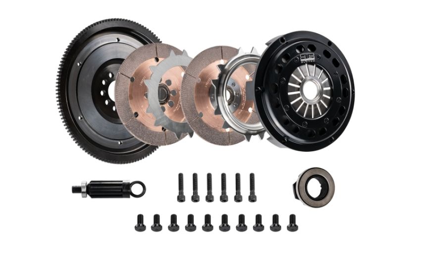 DKM Clutch MR-034-036 VW Corrado/GTI (2.8L VR6) Twin Disc MR Clutch Kit w/Flywheel (650 ft/lbs Torque)