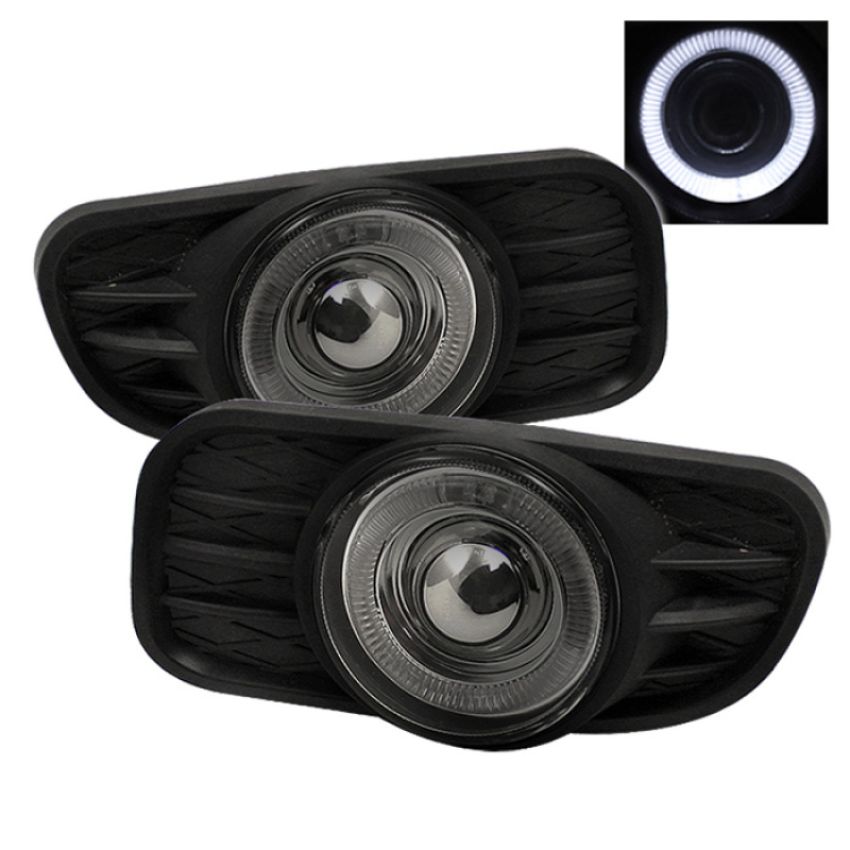 SPYDER 5021502 Halo Projector Fog Lights w/Switch - Smoke