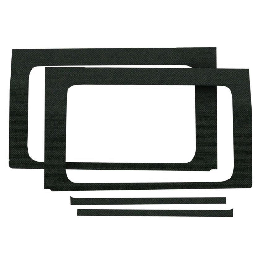 Design Engineering 50173 Rear Side Window Kit Jeep Wrangler JL 2018-2025 4 Door Black