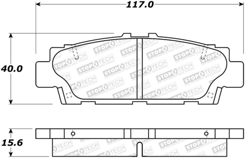 Stoptech 308.04880 Street Brake Pads