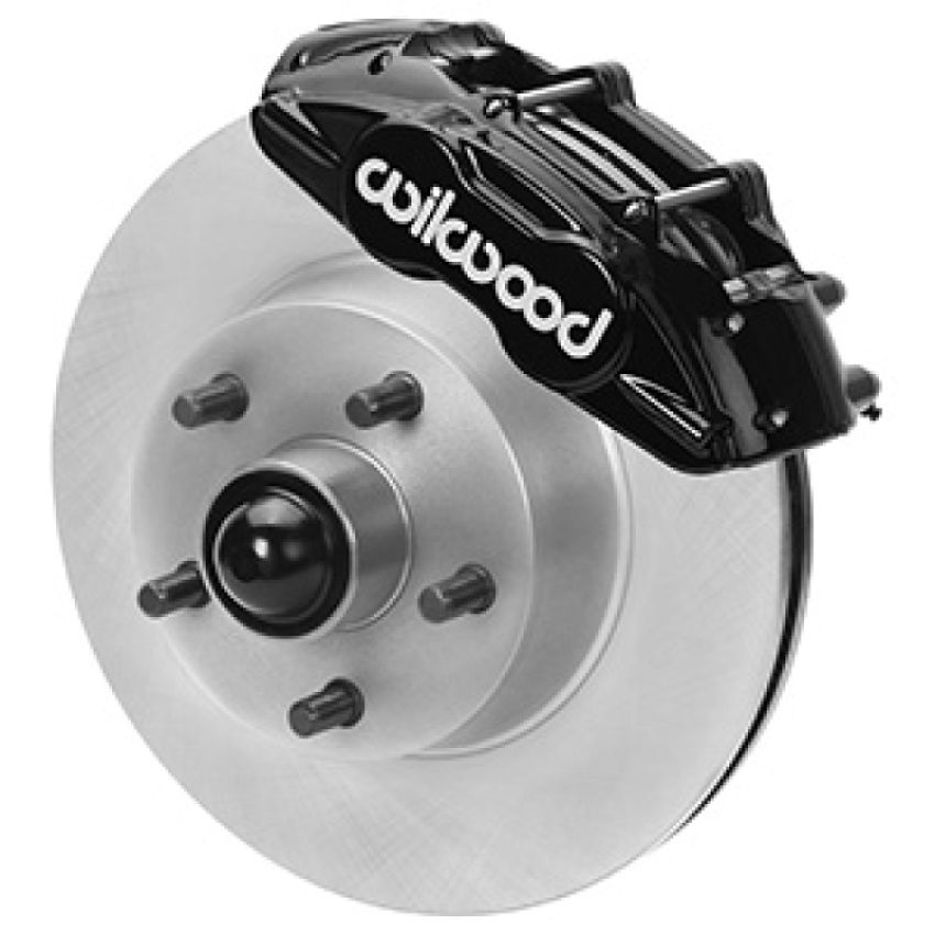 Wilwood 140-16801 65-67 Ford Mustang D11 11.29 in. Vtd. Brake Kit w/ Flex Lines