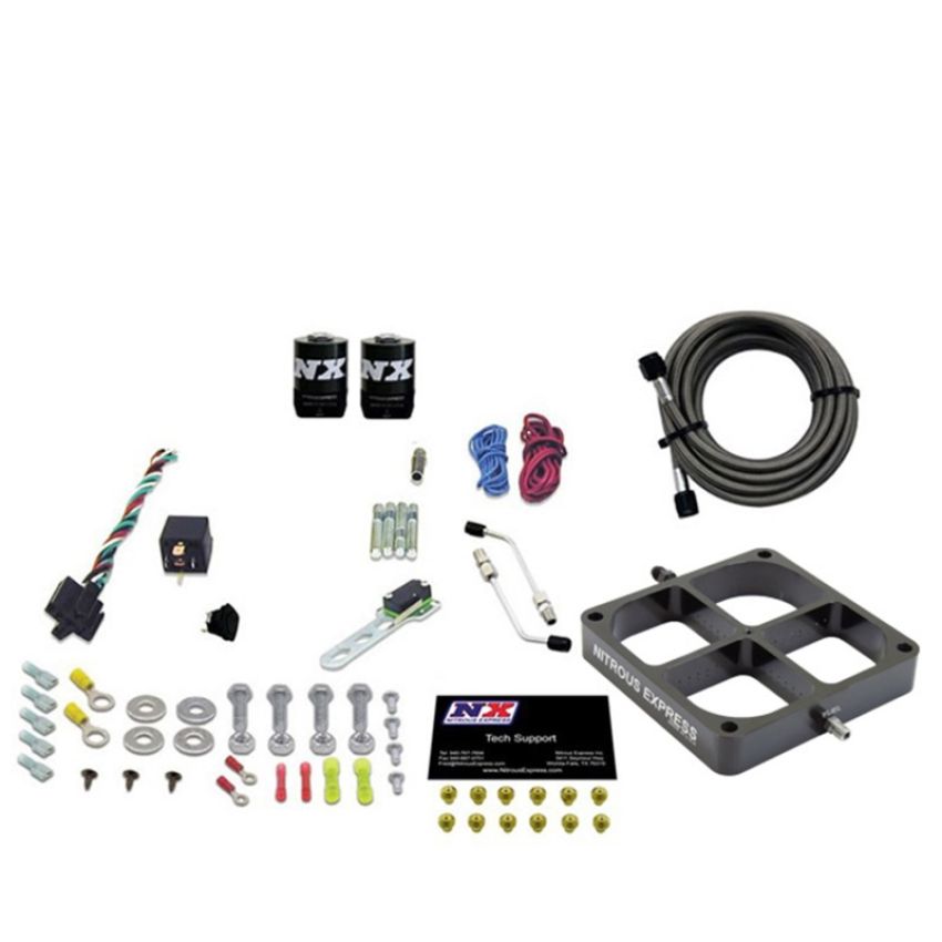 Nitrous Express 63980-00 SINGLE ENTRY CROSSBAR 8500 BASED THROTTLE BODY W/ NO BOTTLE