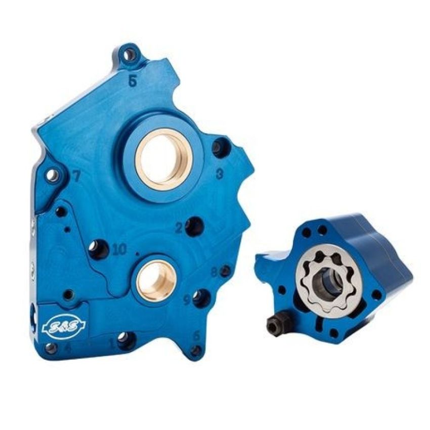 S&S Cycle 310-0997B 2017+ Water Cooled M8 Touring Models Oil Pump & Cam Plate Kit