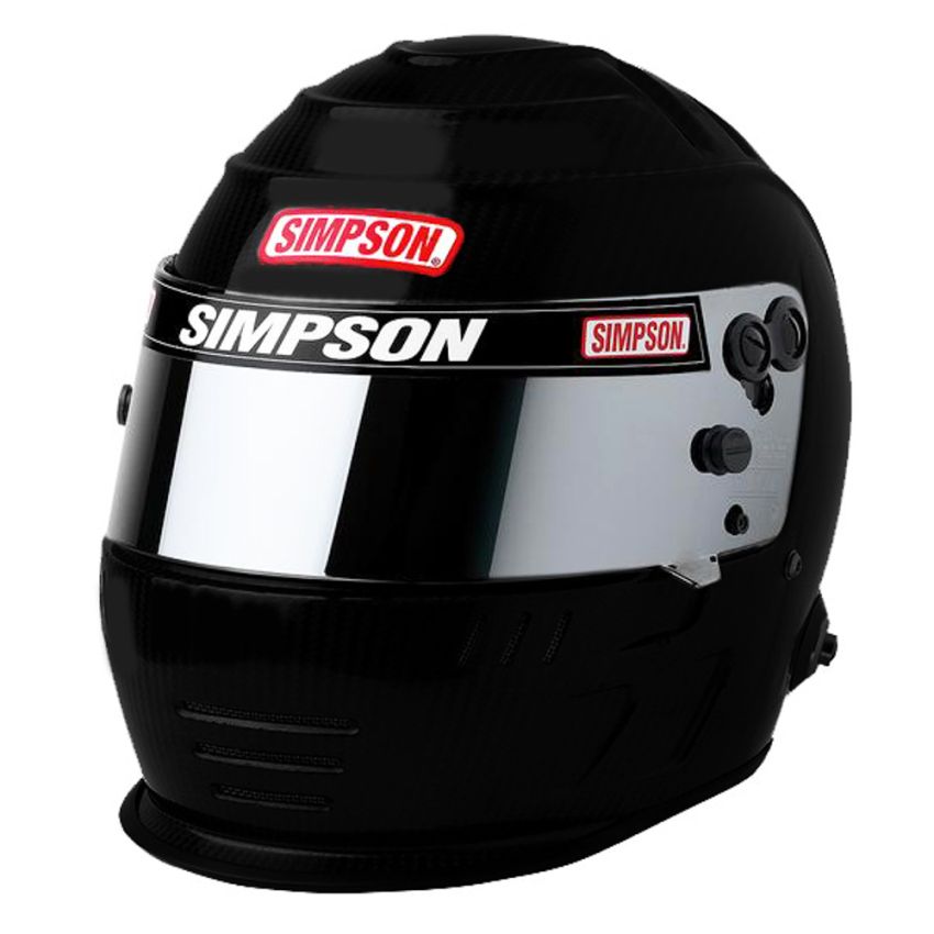SIMPSON SAFETY SIM7707388 Helmet Speedway Shark 7-3/8 Flat Black SA2020