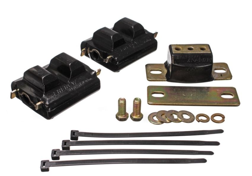 ENERGY SUSPENSION ENE3-1130G SBC Motor & Trans Mount Kit Zinc Finish Black