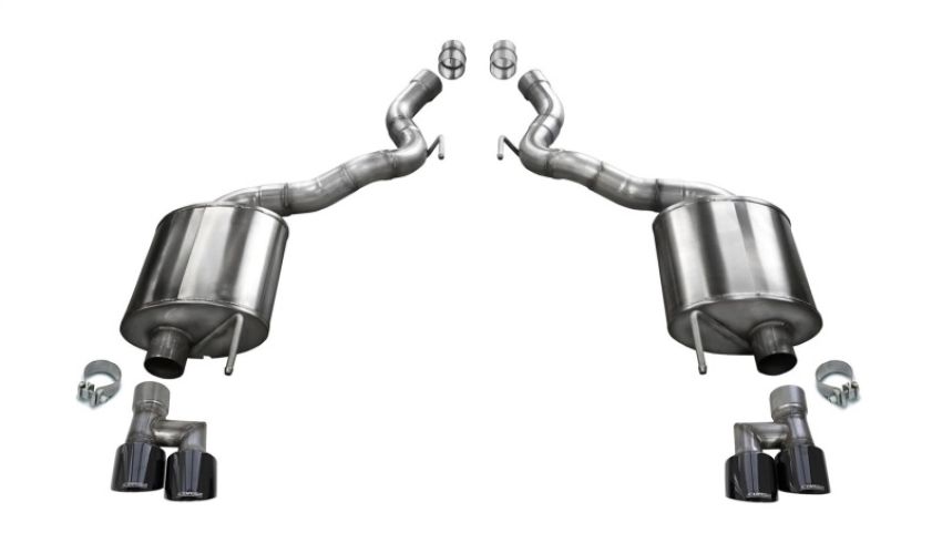 CORSA Performance 21050BLK Corsa 2018-2023 Ford Mustang GT Convertible Sport Axle-Back Exhaust w/ Black PVD 4in Tips