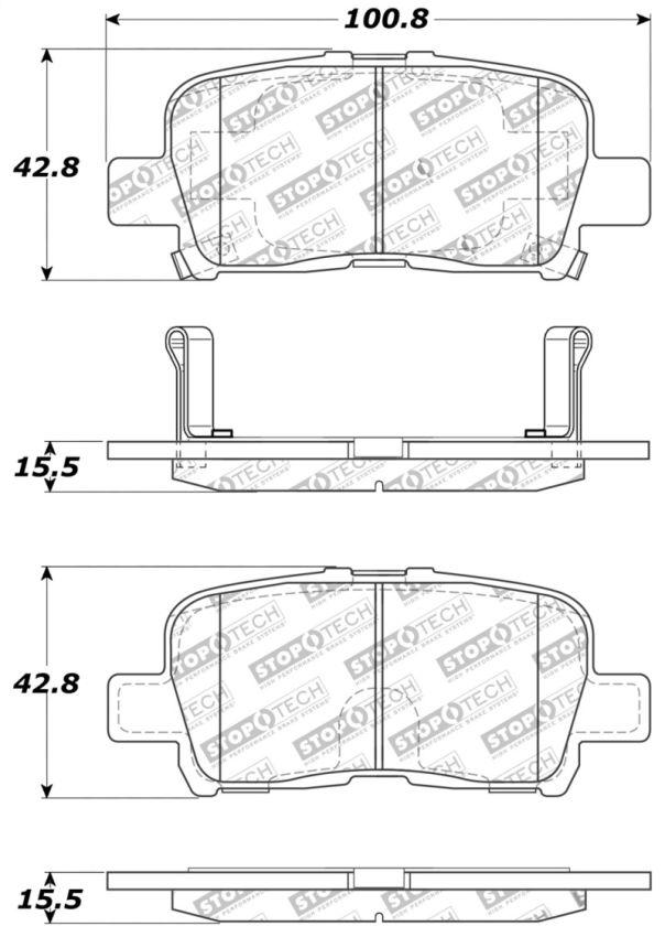 Stoptech 309.08650 Performance Brake Pads