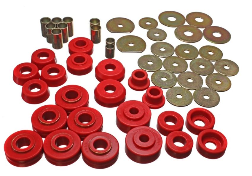 Energy Suspension 3.4138R 65-70 Impala/Caprice Red Body Mount Set