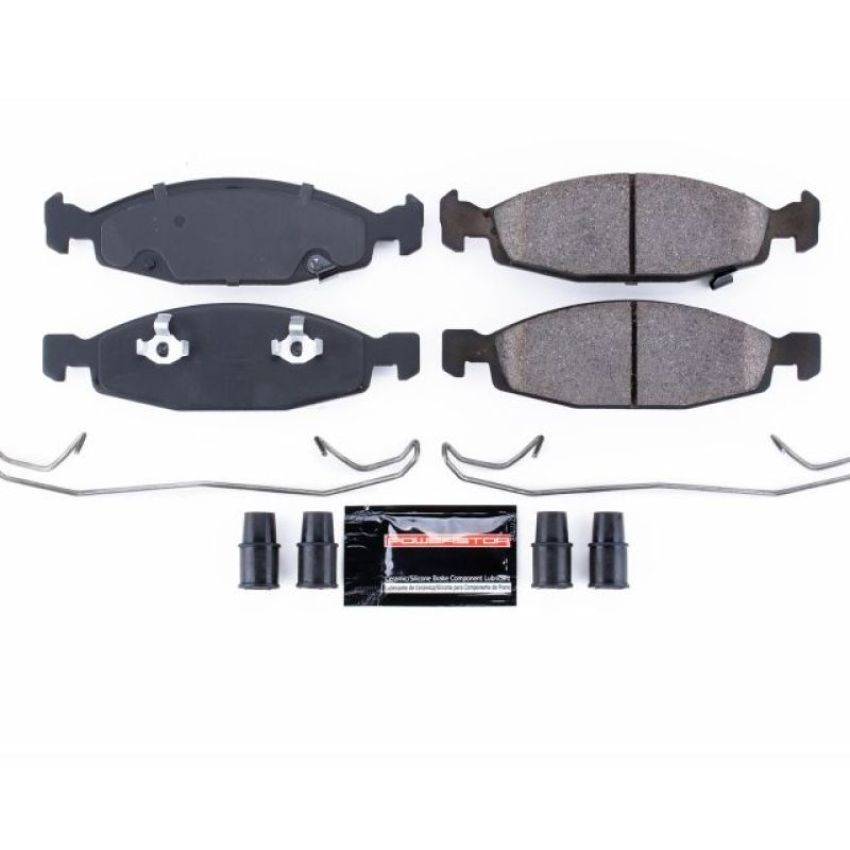 PowerStop Z23-790 PowerStop - Z23 Daily Driver Carbon-Fiber Ceramic Brake Pads with Hardware Kit