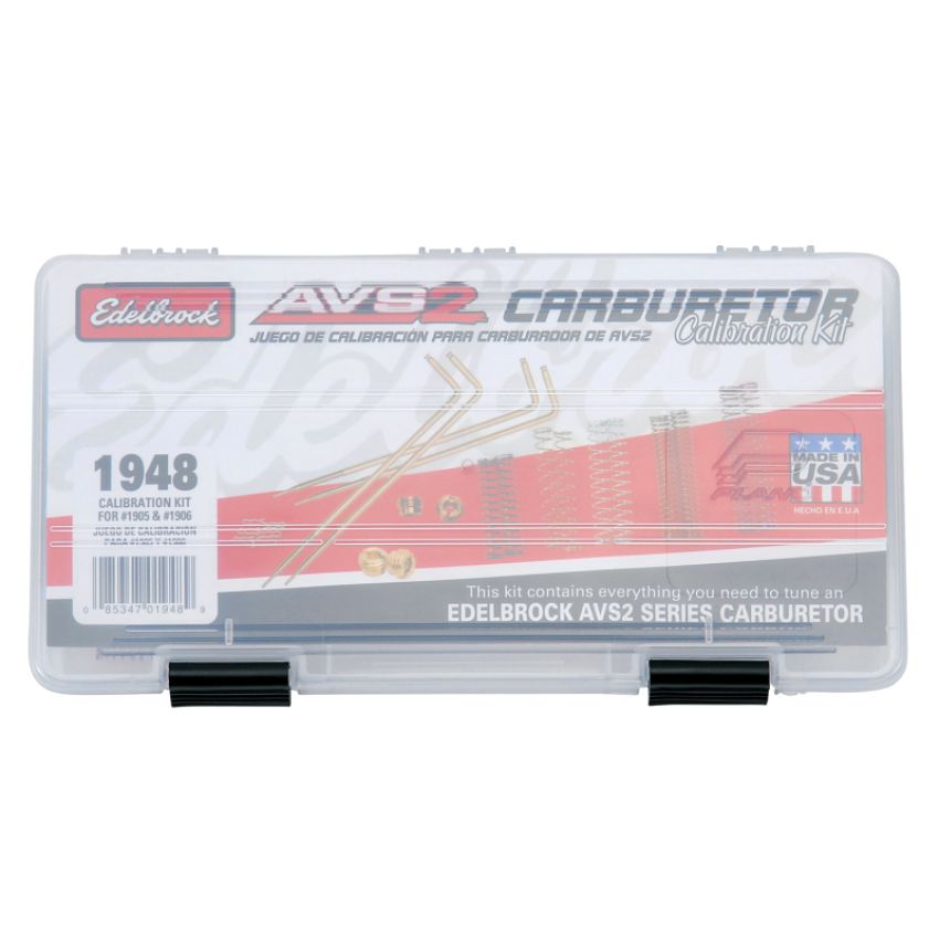 EDELBROCK EDE1948 Calibration Kit  AVS2 650 Series 1905 & 1906