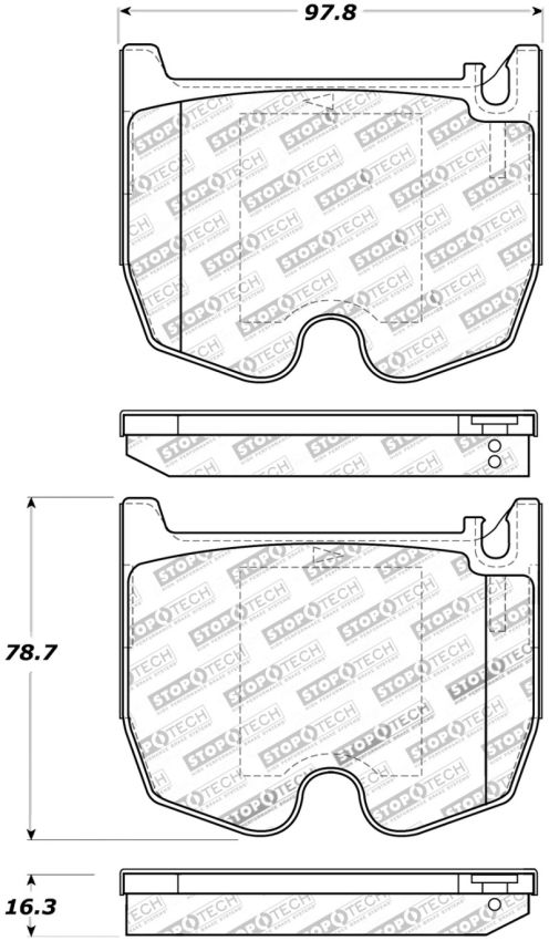 Stoptech 309.09830 Performance Brake Pads