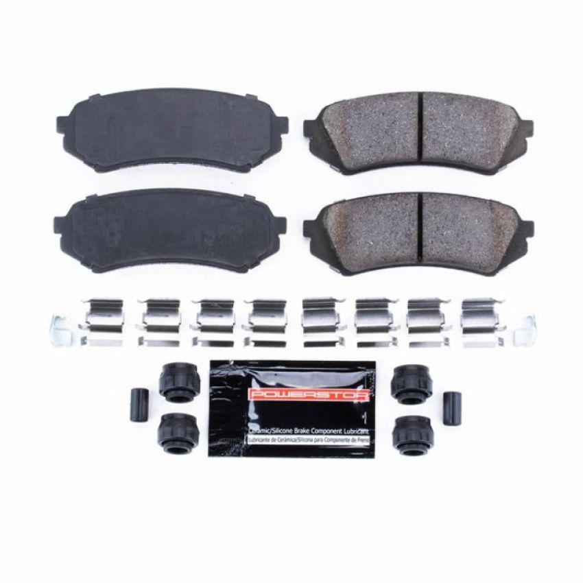 PowerStop Z23-773 PowerStop - Z23 Daily Driver Carbon-Fiber Ceramic Brake Pads with Hardware Kit