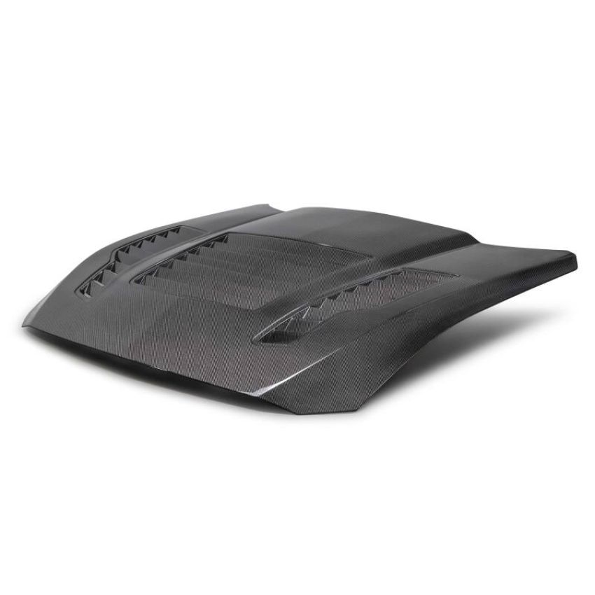 Anderson Composites AC-HD24FDMU-GT4-DS 2024 Ford Mustang Type-GT4 Double-Sided Carbon Fiber Hood